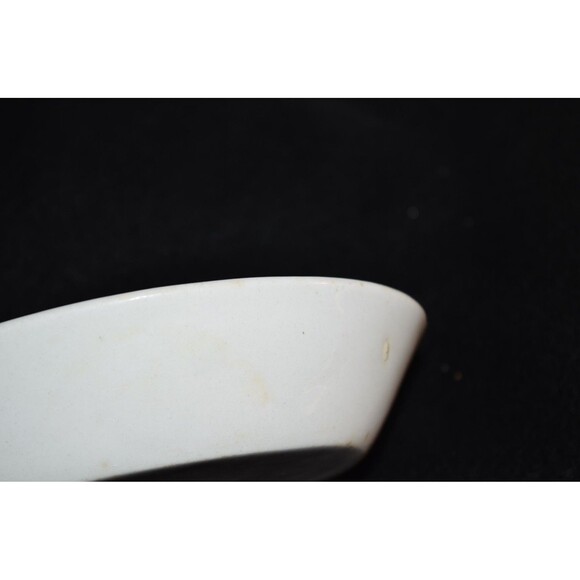 Vtg Homer Laughlin Oval Ironstone China Motel Soap Dish chunky - Picture 7 of 7